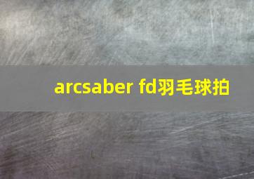 arcsaber fd羽毛球拍